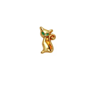 Charm gatinho dourado