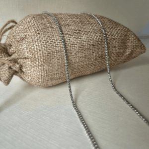 Corrente prateada Cobra 60 cm
