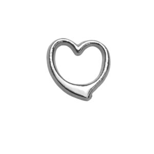 Charm Coração Prateado
