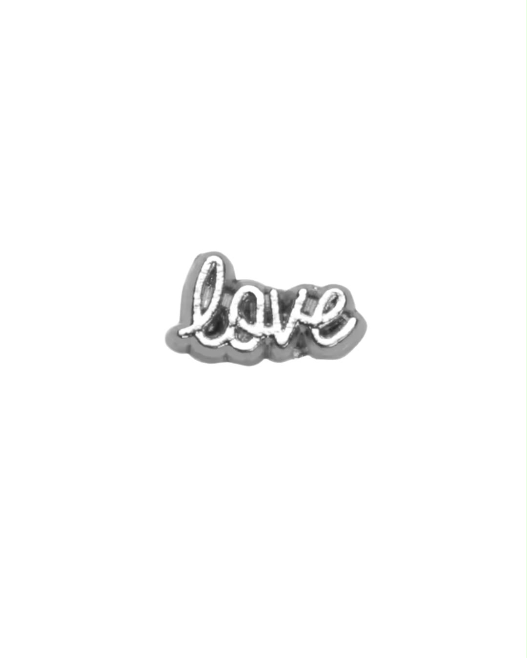 Charm Love Prateado