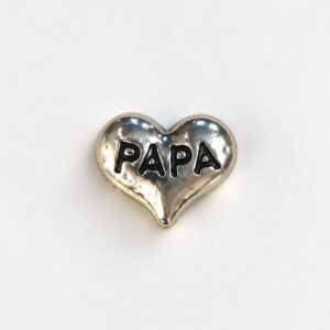 Charm Coração “Papá”